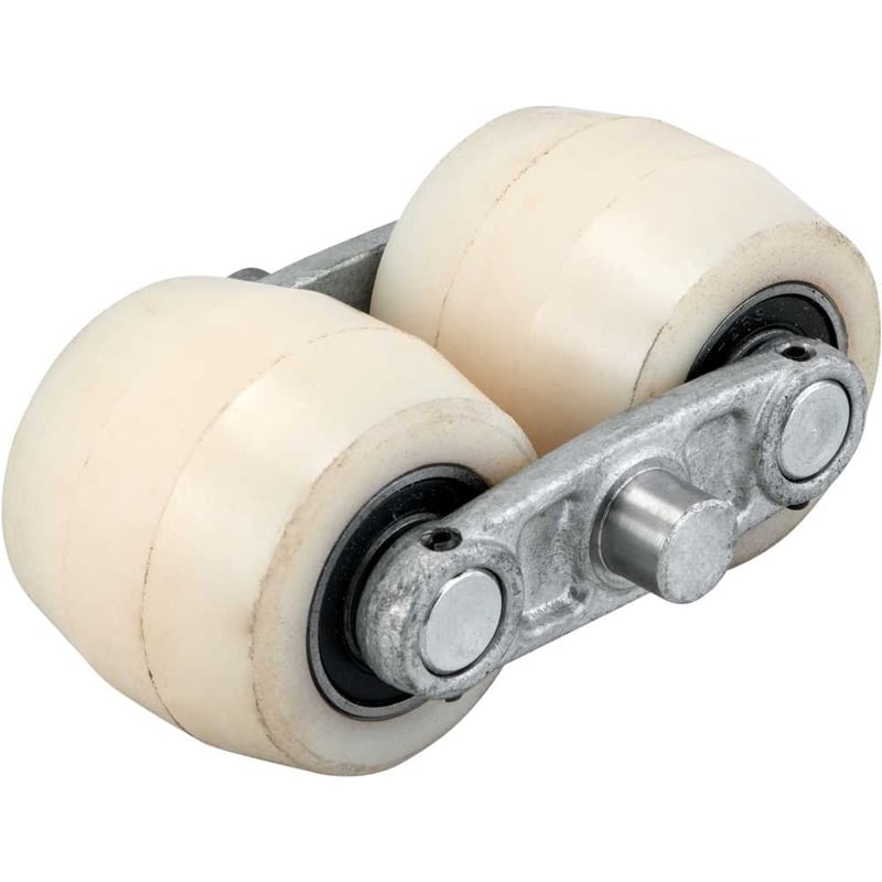 Roda traseira, 74 mm x 70 mm, em nylon, conjunto dupla