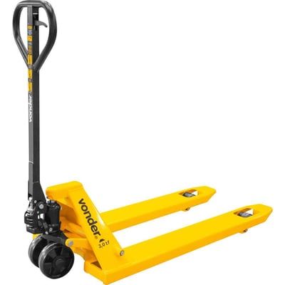 Paleteira hidráulica, 3 toneladas (3 tf), 1.150 mm x 680 mm, roda simples de nylon