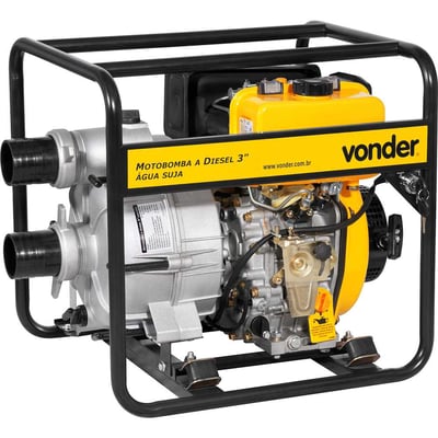 Motobomba a diesel 3", para água suja