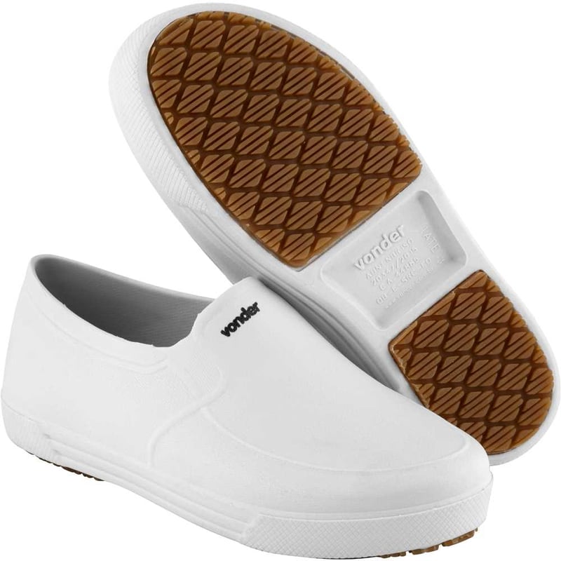 Sapato ocupacional classic, sem salto, branco, n° 41