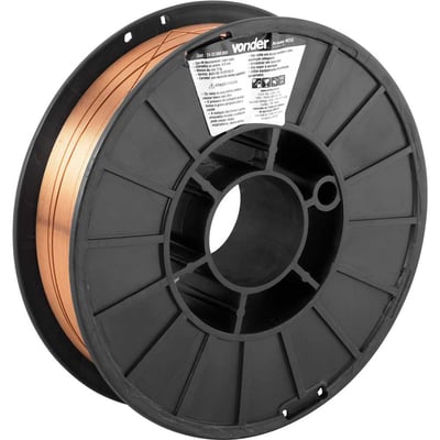 Arame MIG/MAG 0,8 mm, ER70S-6, carretel plástico com 5 kg