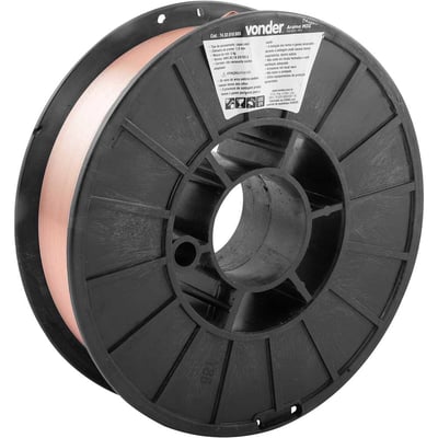 Arame MIG/MAG 1,0 mm, ER70S-6, carretel plástico com 5 kg