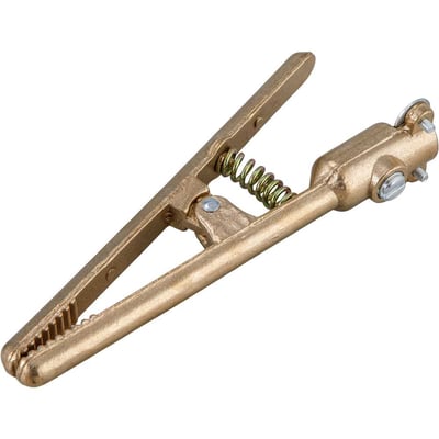 Garra negativa/obra para solda, 500 A, bronze