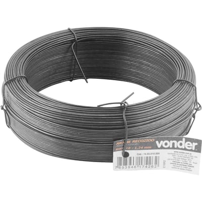 Arame recozido BWG 18, rolo com 1,0 kg