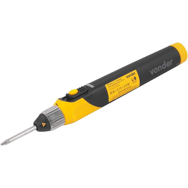 Ferro para solda com bateria de lítio, cabo USB, FSV 030