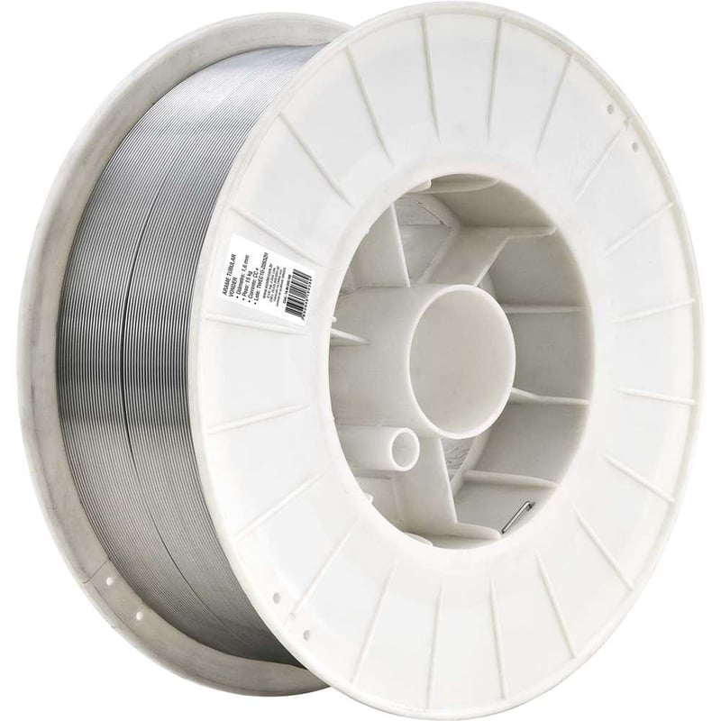 Arame tubular E71T-1C com 1,6 mm, embalagem com 15 kg