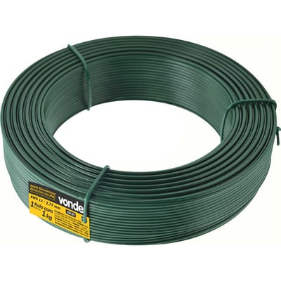 Arame revestido com PVC, verde, BWG 12, 1 kg