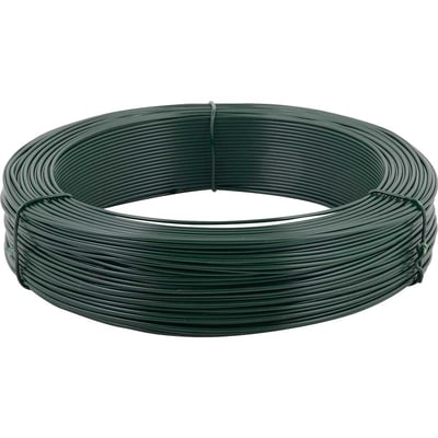 Arame revestido com PVC, verde, BWG 20, 1 kg