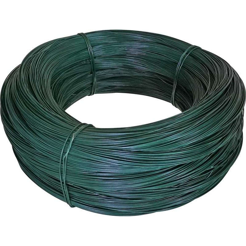 Arame revestido com PVC, verde, BWG 20, 50 kg