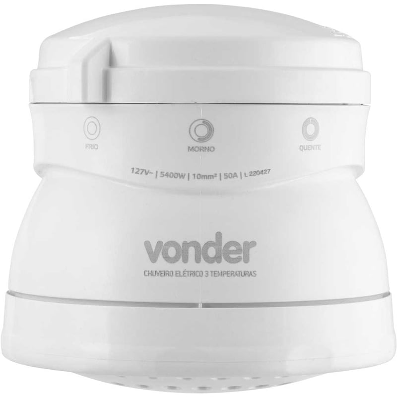Ducha 3 temperaturas, 5.400 W, 127 V~, branca