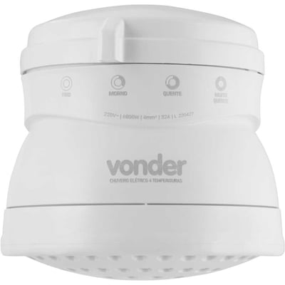 Ducha 4 temperaturas, 6.800 W, 220 V~, branca
