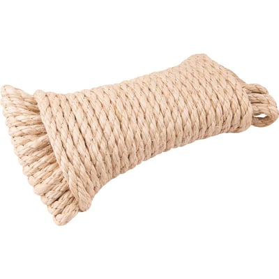 Corda de sisal 10 mm x 15 m, 3 pernas