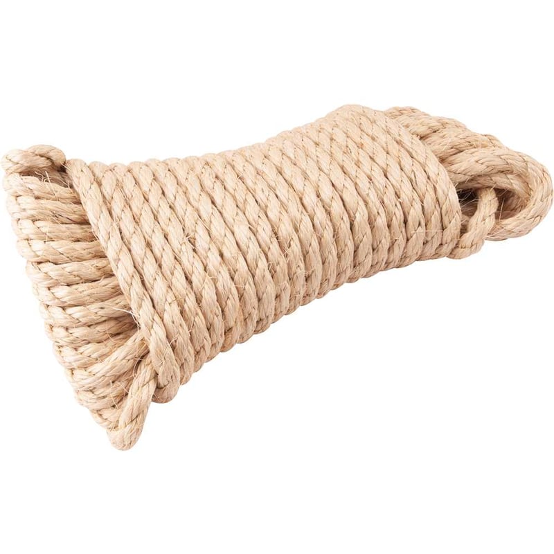 Corda de sisal 12 mm x 15 m, 3 pernas