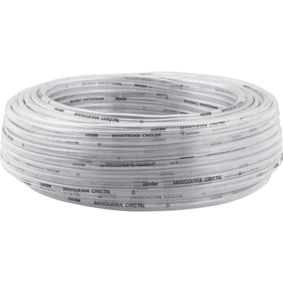 Mangueira cristal 5/8" x 1,5 mm, rolo 50 m