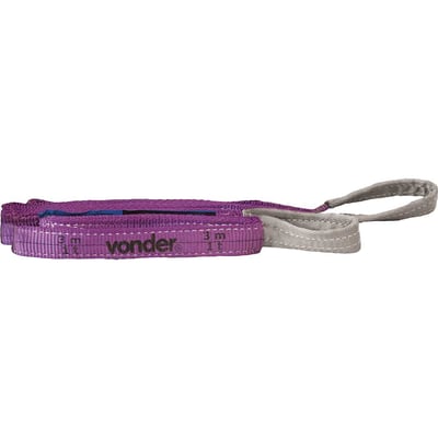 Cinta para elevação de cargas 7:1, 3,0 m, 1,0 tf, violeta, CE 130