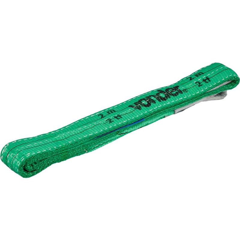Cinta para elevação de cargas 7:1, 2,0 m, 2,0 tf, verde, CE 220