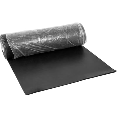 Lençol de borracha sintética, 1/4" - 6,4 mm, sem lona