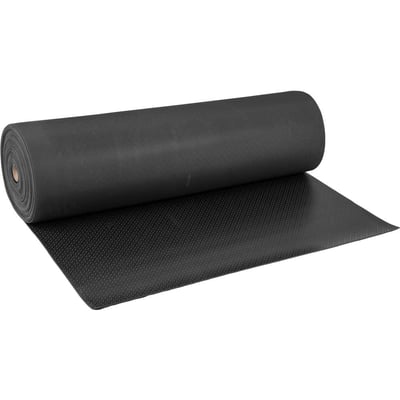 Piso de borracha antiderrapante, tipo grão, 2,5 mm, preto