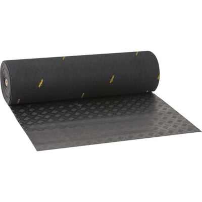 Piso de borracha antiderrapante, tipo riscado, 2,5 mm, preto