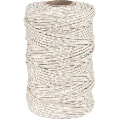 Corda multifilamento trançada, 6 mm x 180 m, branca