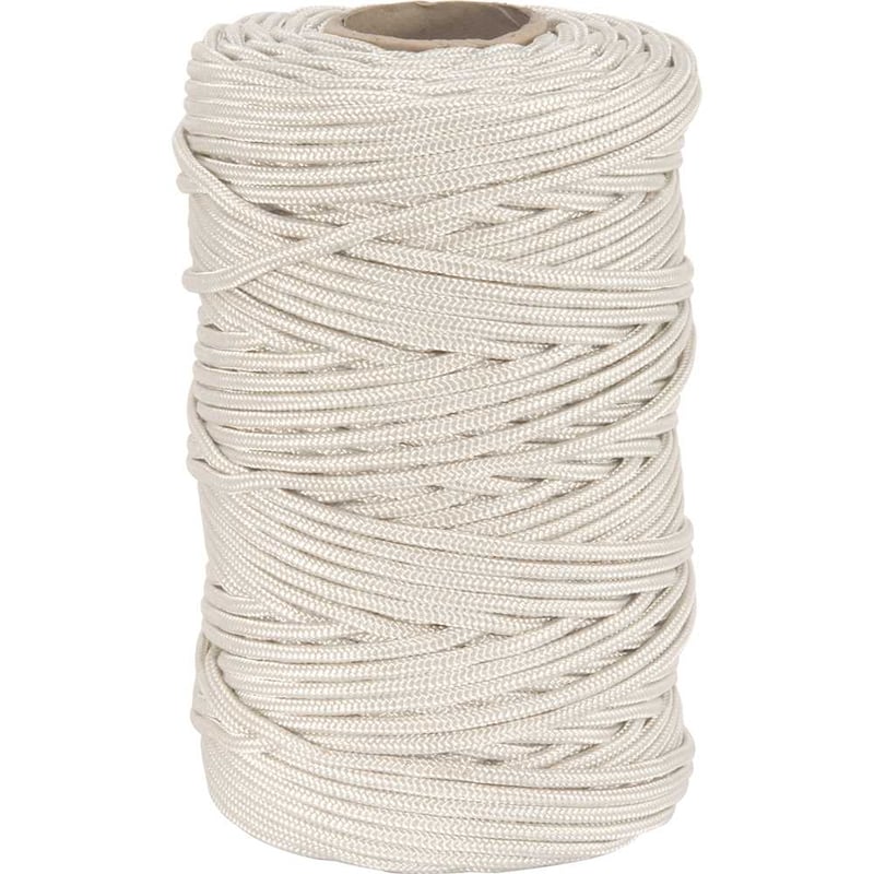 Corda multifilamento trançada, 6 mm x 180 m, branca