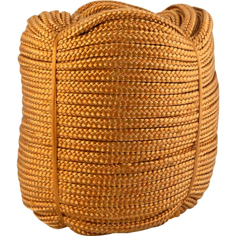 Corda caminhoneiro trançada, 12 mm x 81 m, ouro