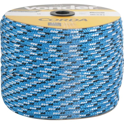 Corda multifilamento trançada 8,0 mm x 258 m, cores diversas
