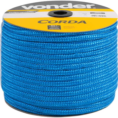 Corda multifilamento trançada 12,0 mm x 140 m, azul, em carretel