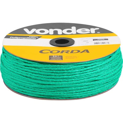 Corda multifilamento trançada 3,0 mm x 625 m, verde, em carretel