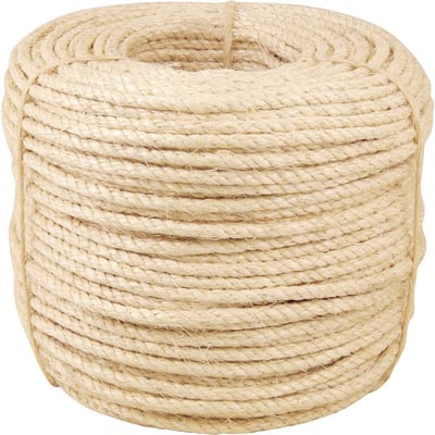 Corda de sisal 6 mm x 220 m, 3 pernas