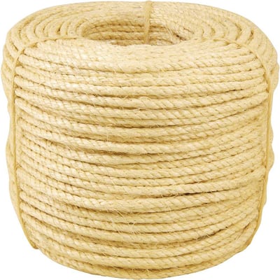 Corda de sisal 8 mm x 220 m, 3 pernas