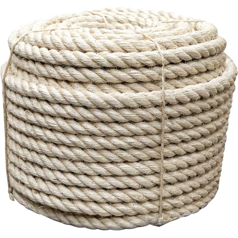 Corda de sisal 36 mm x 100 m, 3 pernas