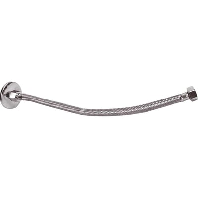 Engate flexível, 40 cm, com trama de inox, 1/2"