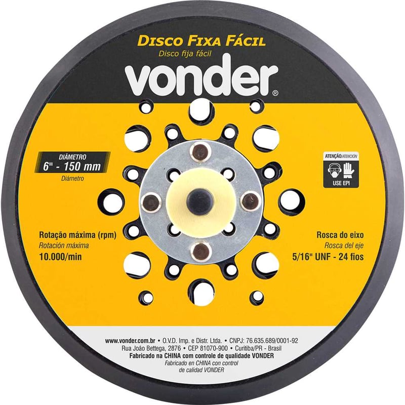 Disco com sistema fixa fácil 150 mm para LRV 350B