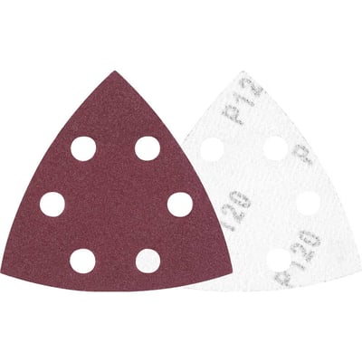 Lixa triangular com costado em pluma, grão 120, para lixadeira multifunção