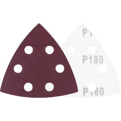 Lixa triangular com costado em pluma, grão 180, para lixadeira multifunção