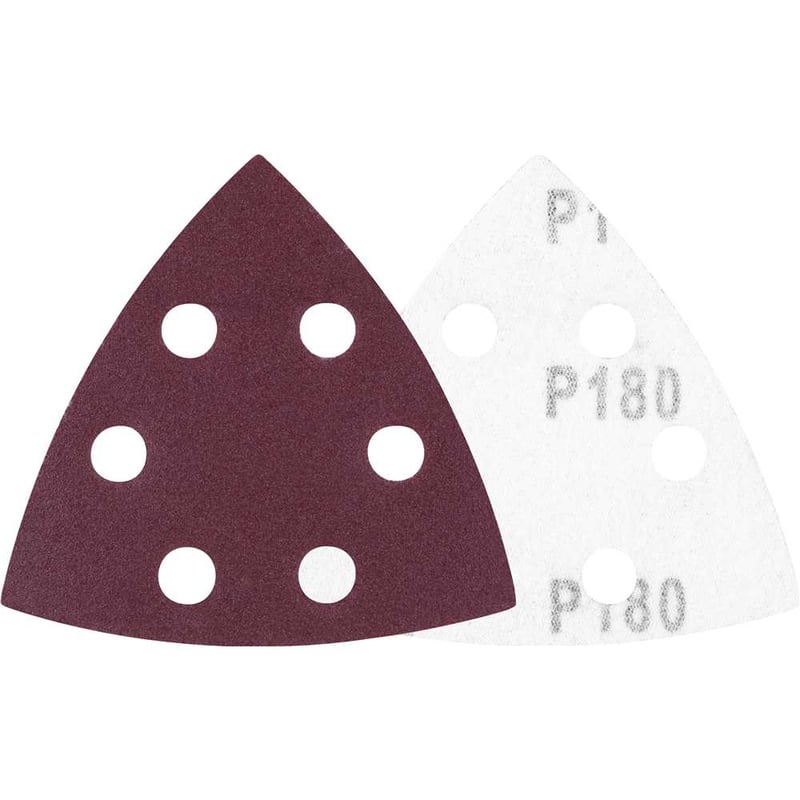 Lixa triangular com costado em pluma, grão 180, para lixadeira multifunção